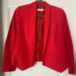 CALVIN KLEIN CROPPED RED BLAZER